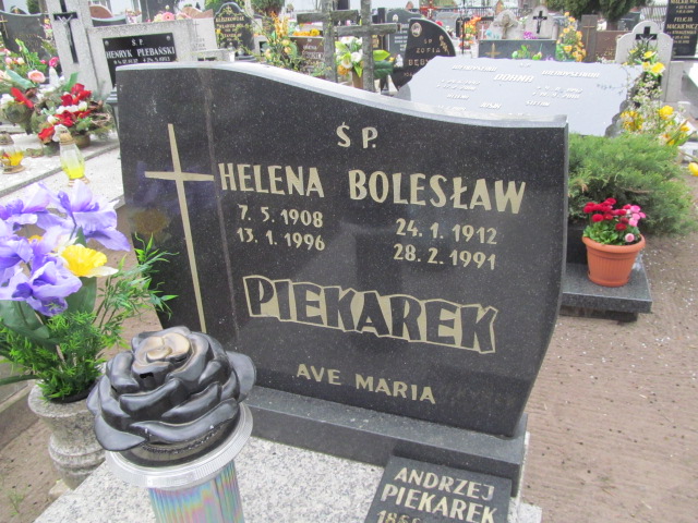 Andrzej Piekarek 1867 Wronki Św. Katarzyny - Grobonet - Wyszukiwarka osób pochowanych