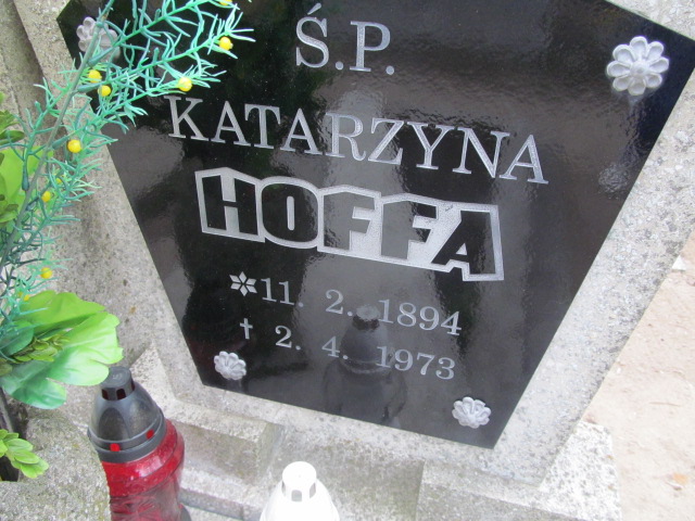 Katarzyna Hoffa 1894 Wronki Św. Katarzyny - Grobonet - Wyszukiwarka osób pochowanych