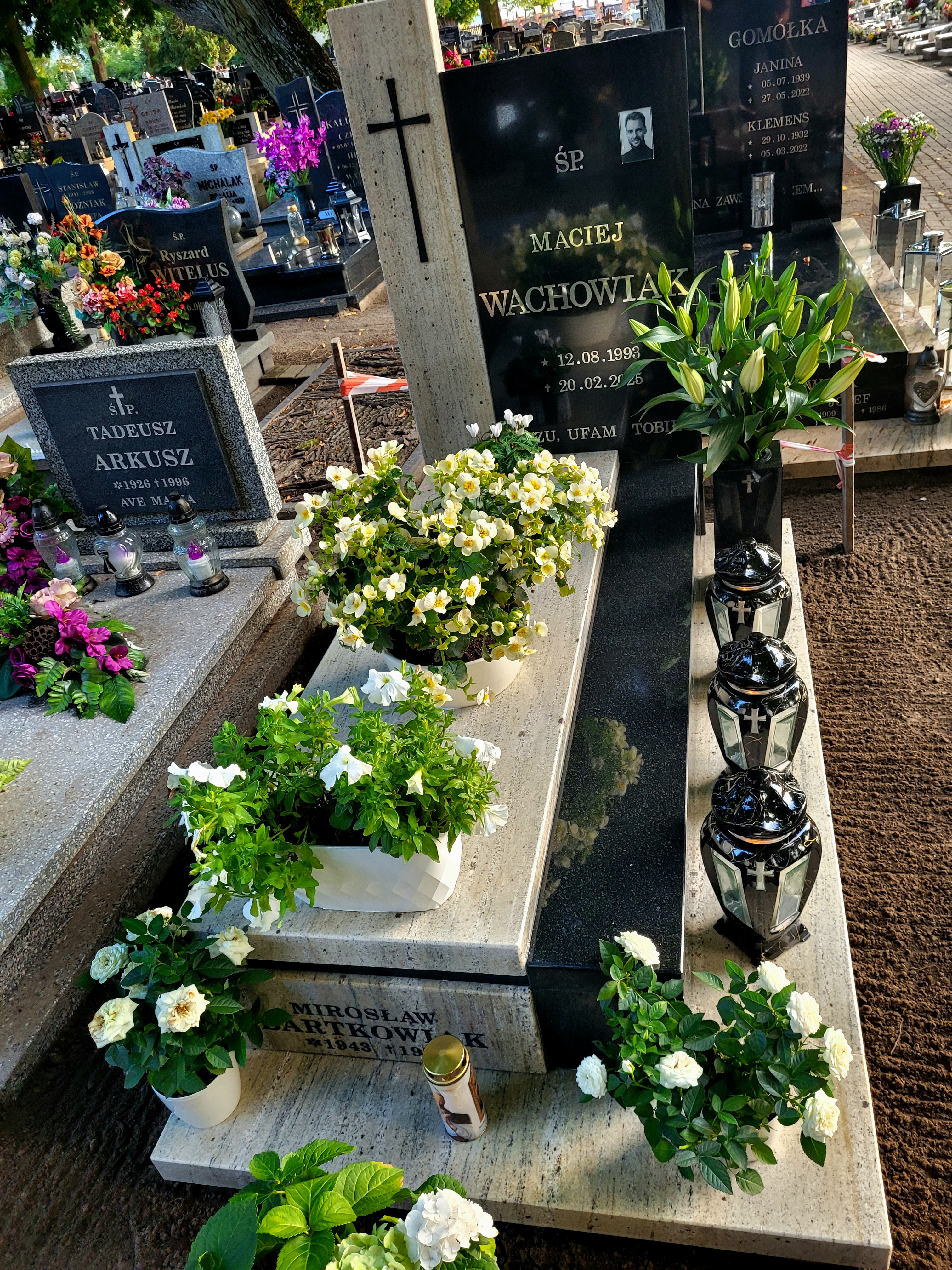 Maciej Wachowiak 1993 Wronki Św. Katarzyny - Grobonet - Wyszukiwarka osób pochowanych