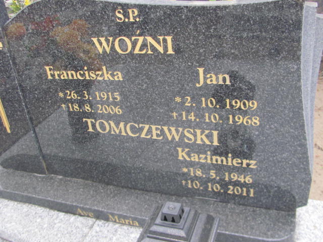 Kazimierz Tomczewski 1946 Wronki Św. Katarzyny - Grobonet - Wyszukiwarka osób pochowanych