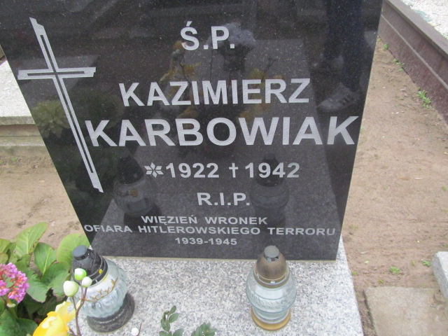 Kazimierz Karbowiak 1921 Wronki Św. Katarzyny - Grobonet - Wyszukiwarka osób pochowanych