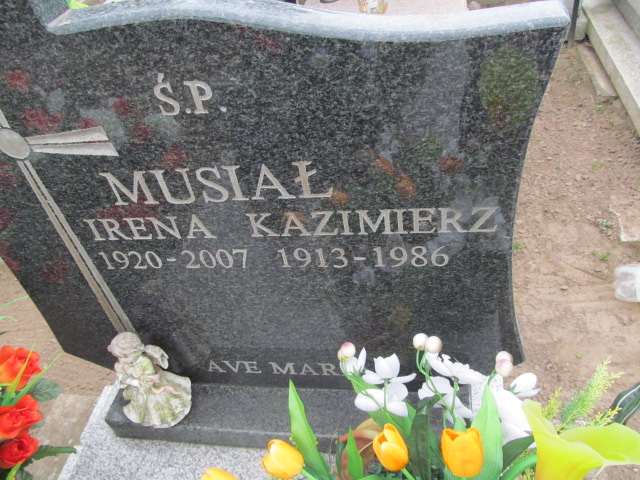 Irena Musiał 1920 Wronki Św. Katarzyny - Grobonet - Wyszukiwarka osób pochowanych