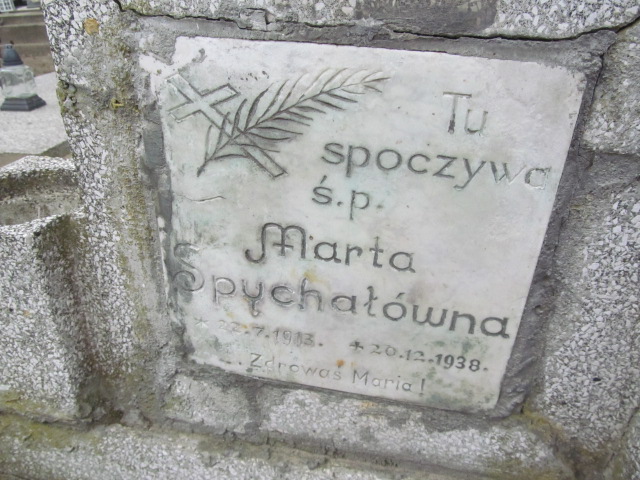Marta Spychała 1903 Wronki Św. Katarzyny - Grobonet - Wyszukiwarka osób pochowanych