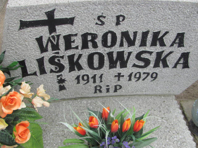 Weronika Liskowska 1911 Wronki Św. Katarzyny - Grobonet - Wyszukiwarka osób pochowanych