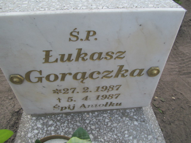 Łukasz Gorączka 1987 Wronki Św. Katarzyny - Grobonet - Wyszukiwarka osób pochowanych