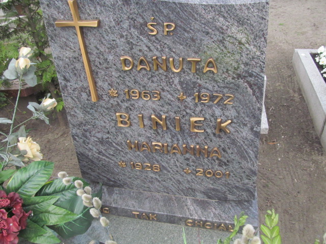 Danuta Biniek 1962 Wronki Św. Katarzyny - Grobonet - Wyszukiwarka osób pochowanych