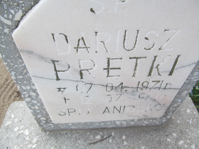 Dariusz Prętki 1971 Wronki Św. Katarzyny - Grobonet - Wyszukiwarka osób pochowanych