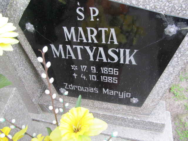 Marta Matyasik 1896 Wronki Św. Katarzyny - Grobonet - Wyszukiwarka osób pochowanych